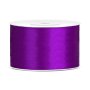 Satinband - M�rklila - (Bredd: 38 mm) - 25 meter