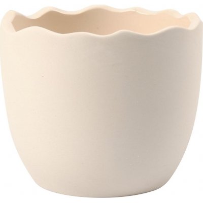 Terracotta eggeskall - Hvite - 24 stk