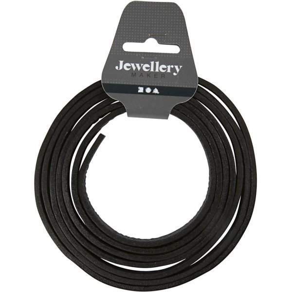 Läderband - svart - 2 m Läderband - svart - 2 m
