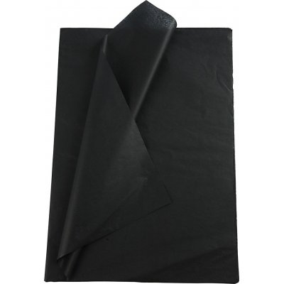 Silkepapir - svart - 50 x 70 cm - 14 g -10 ark