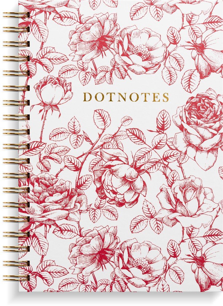 Bullet journal Burde - DotNotes - Blomster - Notesbøger, Kontorartikler