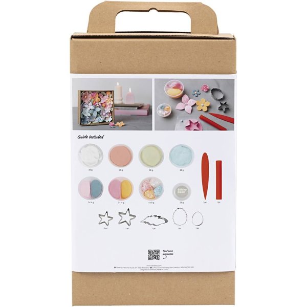 DIY-sett Modelleringsblomster Pastellfarger DIY-sett Modelleringsblomster Pastellfarger