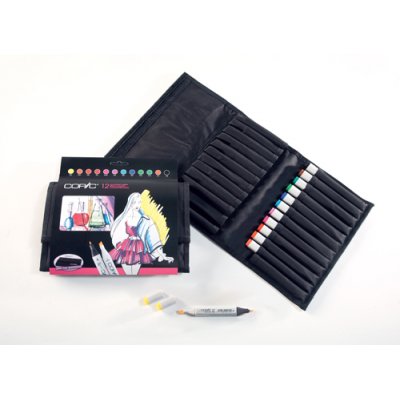 Copic Marker Wallet - 12 tusjer - Lyse farger