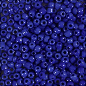 Rocailleperler 3 mm Blå 25 g Rocailleperler 3 mm Blå 25 g