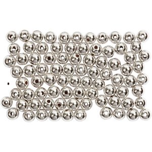 Vaxpärlor 4 mm Silver 150 st Vaxpärlor 4 mm Silver 150 st