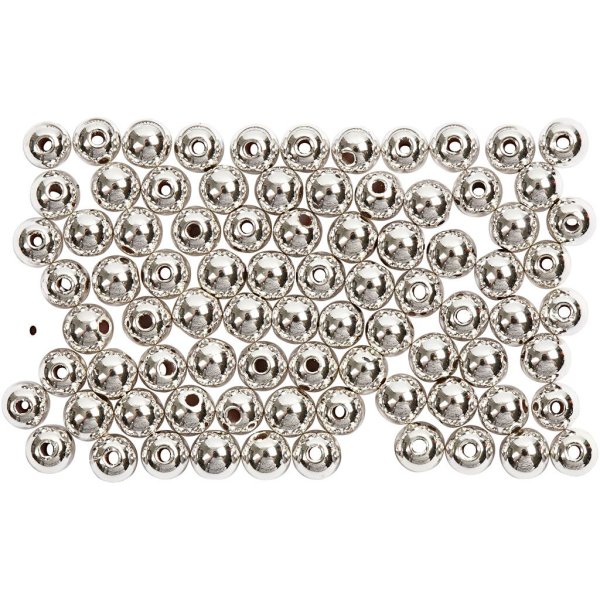 Vaxpärlor 4 mm Silver 150 st Vaxpärlor 4 mm Silver 150 st