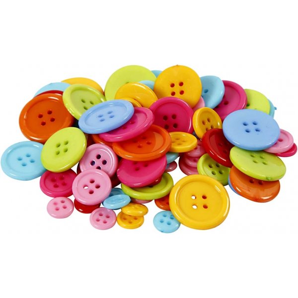 Knappmix - 4 hål - 500 g Knappmix - 4 hål - 500 g