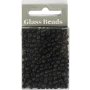 Rocaillepärlor 4 mm Matt Frozen Svart 25 g Rocaillepärlor 4 mm Matt Frozen Svart 25 g