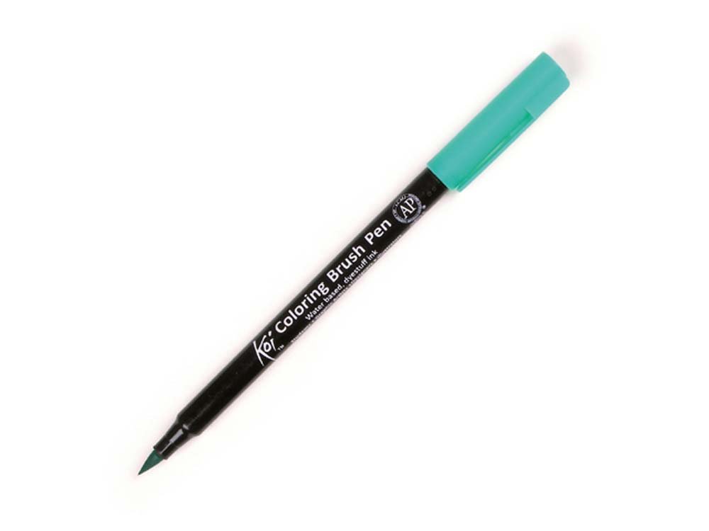 Koi Color Brush - Bluegreenlight - Fiberpenne, Penne, Penne, kridt & tusch