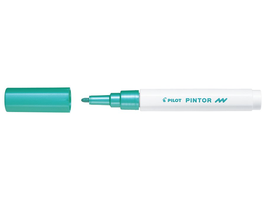 Fiberpen Pilot Pintor - (Fin) - Metallisk Grøn - Fiberpenne, Penne, Penne, kridt & tusch