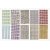 Rhinestone-klistremerker - blandede farger - 10 ark