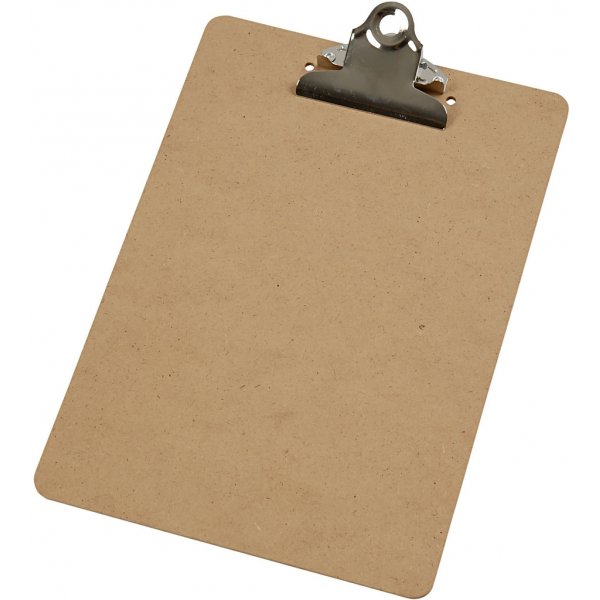 Clipboard/ritunderlag - silver - A5 Clipboard/ritunderlag - silver - A5
