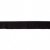 Bord med frynser - Semsket skinn - 3 cm - svart