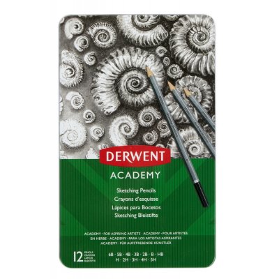 Derwent Academy Sketching - 12 Delar
