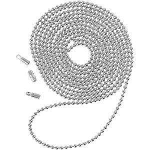 Kulkedja f�rsilvrad 1,5 mm 1 m med l�s och �ndhylsor