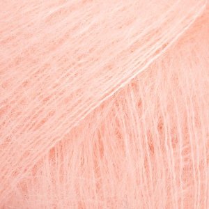 DROPS Kid-Silk Uni Colour garn 25g - Ljus Persika (53)