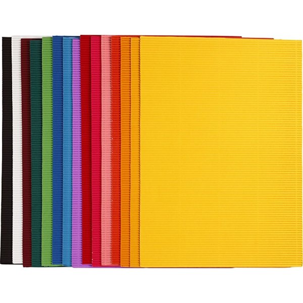 Wellpapp Mixade frger - 25 x 35 cm - 15 st