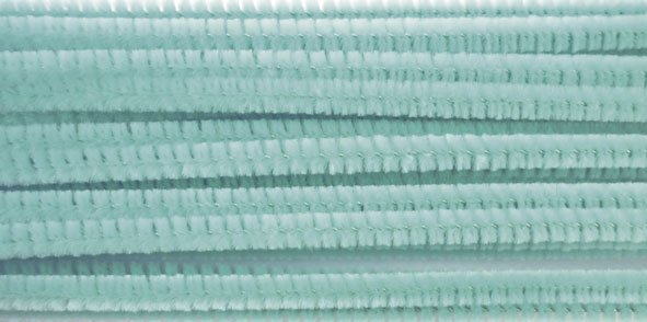 Chenille 8 mm turkos, 1 meter Chenille 8 mm turkos, 1 meter