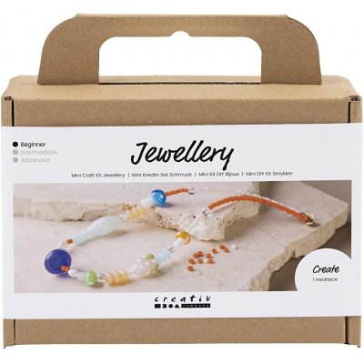 Mini DIY Kit smykker, fargerik, sterk halskjede