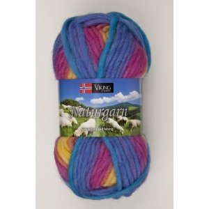 Viking garn Naturgarn 50g - Regnbge (630)