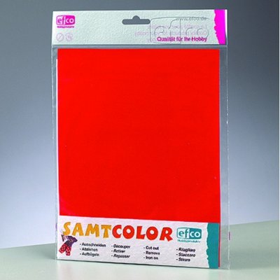 Samtcolor transfer 250 x 200 mm - rd 1 stk.