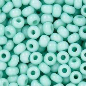 Rocaillesprlor ogenomskinliga  2,6 mm - turkos pastell 17 g