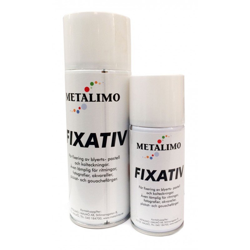 Metalimos Fikseringsspray - 400 ml - Fixativ, Fernis og kunstner medier til kunstmaling
