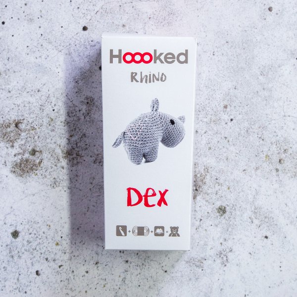 DIY hæklesæt næsehorn Eco Barbante DIY hæklesæt næsehorn Eco Barbante