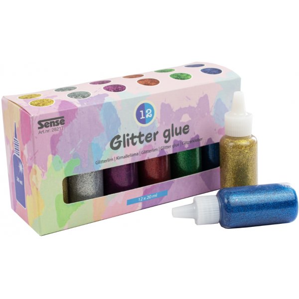 Glitterlim Flaskor 12P Glitterlim Flaskor 12P
