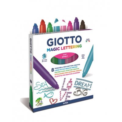 Tuschpenna Giotto Magic Lettering - 8-pack