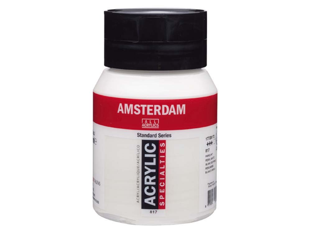Amsterdam Akryl 500 ml - Pearl White - Akrylfarver, Kunstnerfarver