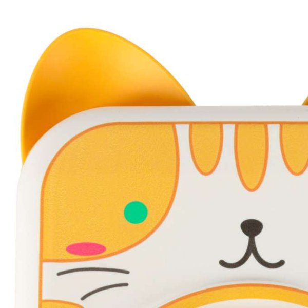 Kreativt keramikksett med elektrisk spinnehjul gul katt for barn Kreativt keramikksett med elektrisk spinnehjul gul katt for barn