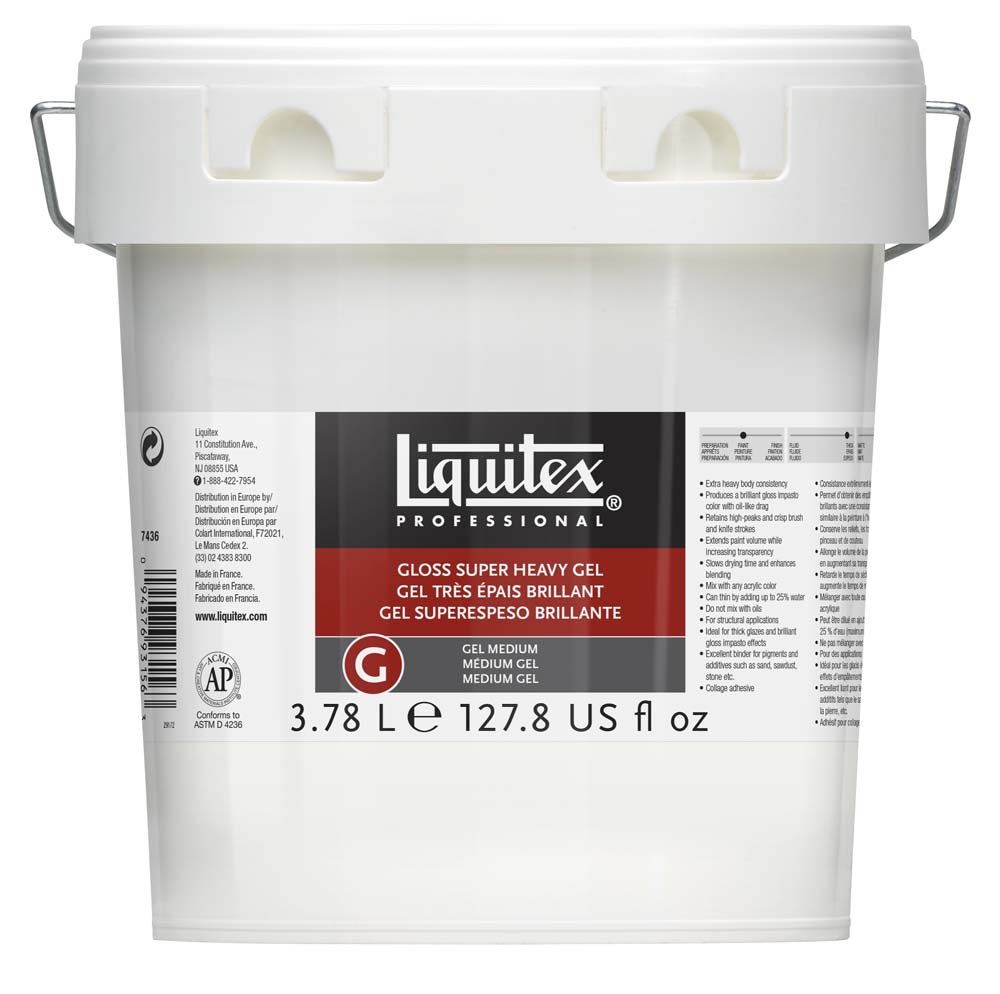 Blank Super Heavy Gel Liquitex 3,78L - Akrylmedier, Malermedium, Fernis og kunstner medier til kunstmaling