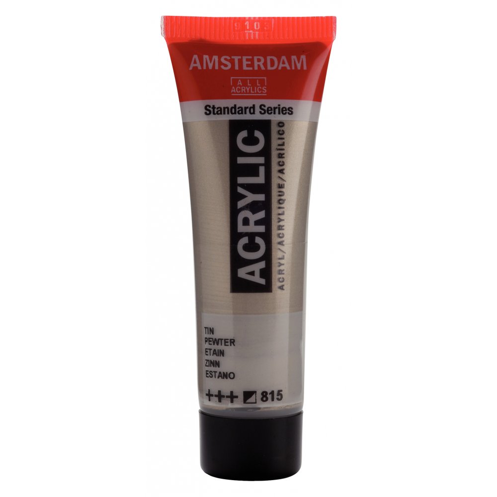 Akrylmaling Amsterdam 20 ml - Pewter - Akrylfarver, Kunstnerfarver
