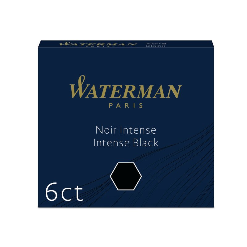 Blækpatron Waterman Cartridge International - Intense Black - Kuglepenne, Penne, Penne, kridt & tusch