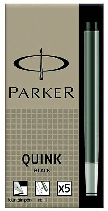 Blækpatron Parker - Sort 5-pak - Kuglepenne, Penne, Penne, kridt & tusch
