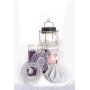 Glasburk med lock 18 x 10 cm