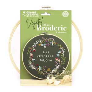 Broderikit med växtmotiv Broderikit med växtmotiv