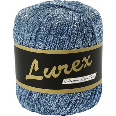 Lurex Garn - lysebl - 25 g