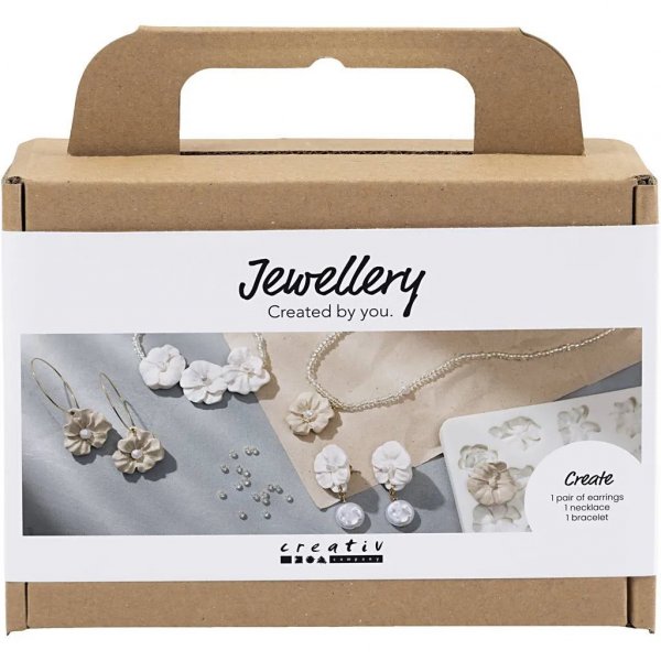 DIY Kit - Rose smykker - Beige