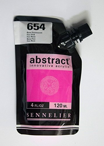 Akrylfärg Sennelier Abstract 120ml - Fluo Pink (654) - Akrylfärger, Konstnärsfärger