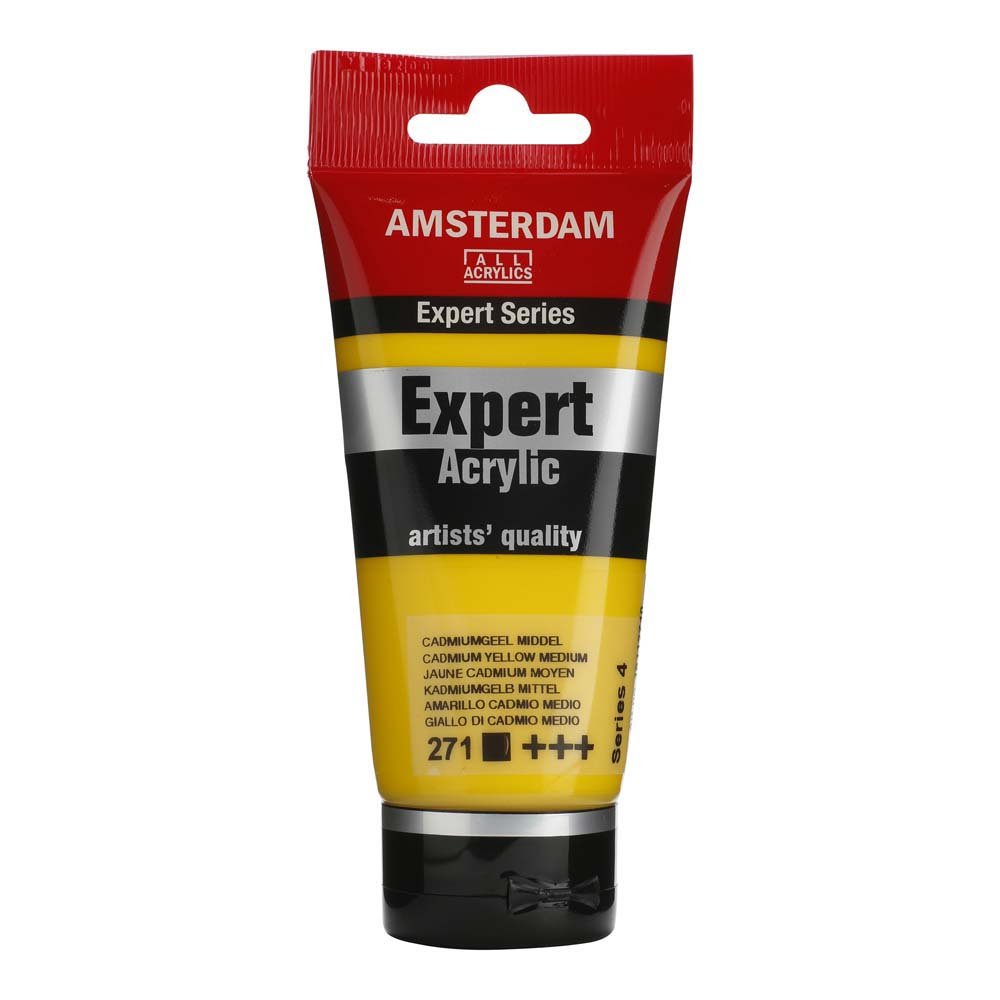 Amsterdam Acrylic Expert - 75 ml Cadmium Yellow Med. - Akrylfarver, Kunstnerfarver