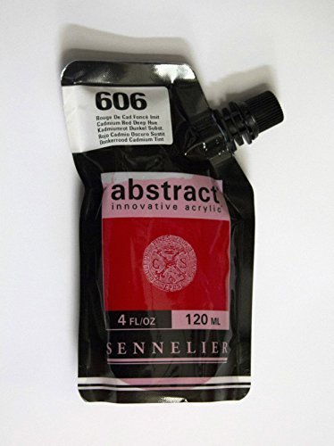 Akrylfärg Sennelier Abstract 120ml - Cad. Red Deep Hue (606) - Akrylfärger, Konstnärsfärger