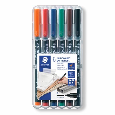 OH Pen Lumocolor Permanent 1-2,5 mm - 6 penner