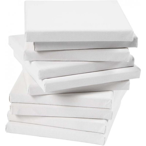 Målarduk - vit - 15 x 15 cm - 80 st Målarduk - vit - 15 x 15 cm - 80 st