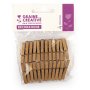 Träpinnar i guld, 25 mm, 24-pack Träpinnar i guld, 25 mm, 24-pack