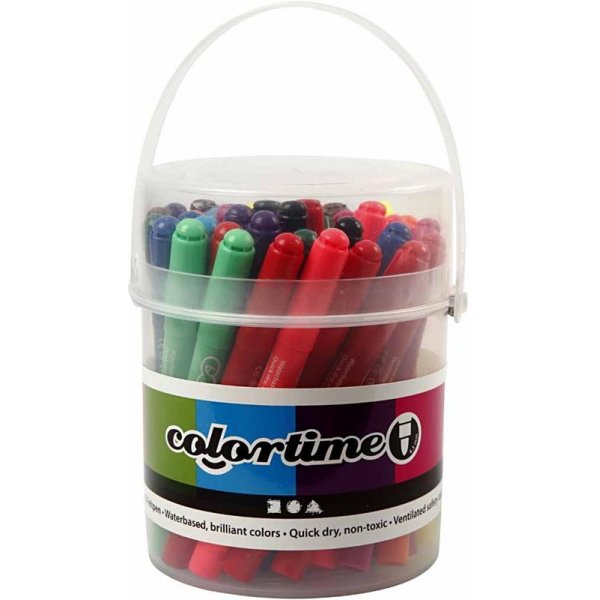 Colortime-pennor - mixade färger - 5 mm - 42 st Colortime-pennor - mixade färger - 5 mm - 42 st