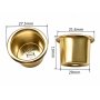 Ljushållare 21/22 mm guld - 25-pack Ljushållare 21/22 mm guld - 25-pack