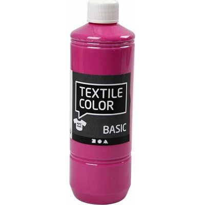 Tekstilfarve tekstilfarve - pink - 500 ml