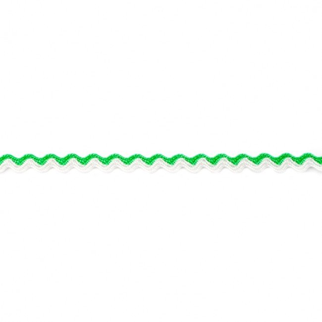 Dekorbånd - Ric Rac Hip-Line 8 mm - Æblegrøn - Dekorationsbånd - Øvrige, Bånd & dekorationsbånd, Tekstilbånd & snor